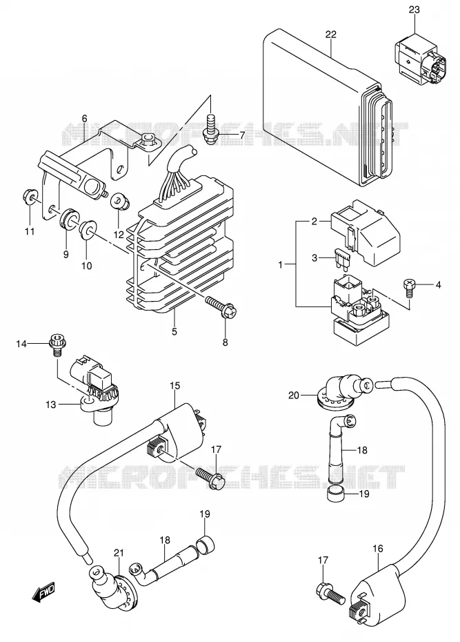 ELECTRICAL (SV1000/U1/U2) Suzuki MOTO 1000 SV 2003  SV1000S2K3(E2)
