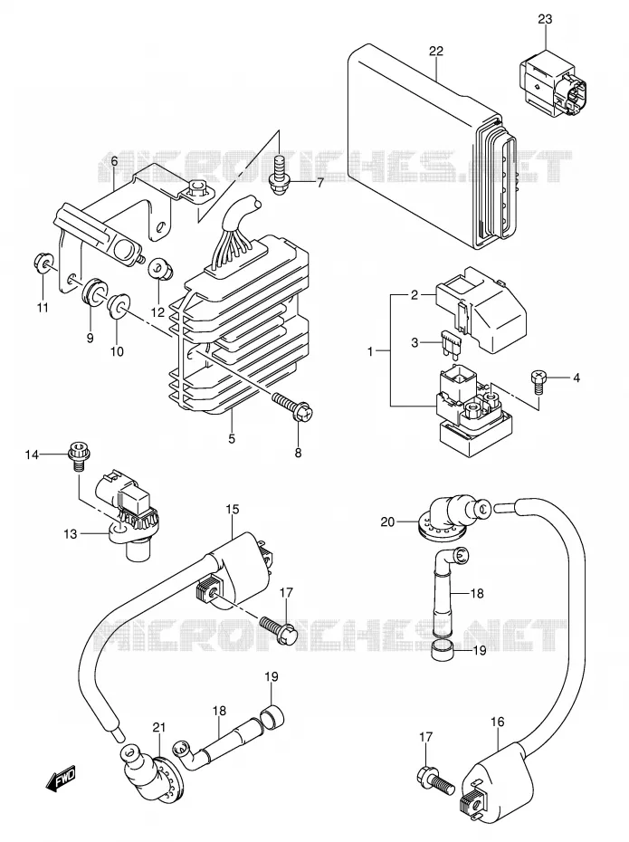 ELECTRICAL (SV1000S/S1/S2) Suzuki MOTO 1000 SV 2003  SV1000S1K3(E2)