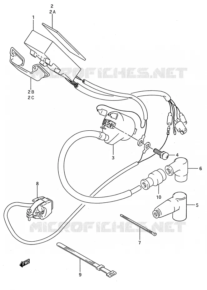ELECTRICAL Suzuki MOTO 250 RMX 1992  RMX250N(E28)