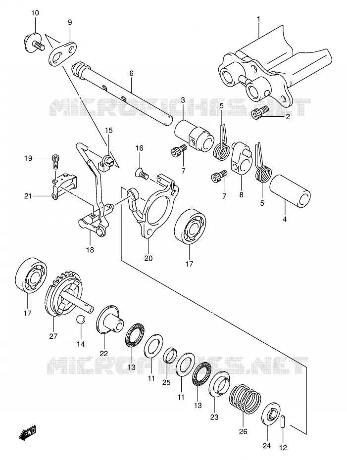 EXHAUST VALVE (MODEL K3) Suzuki MOTO 125 RM 2004  RM125K4
