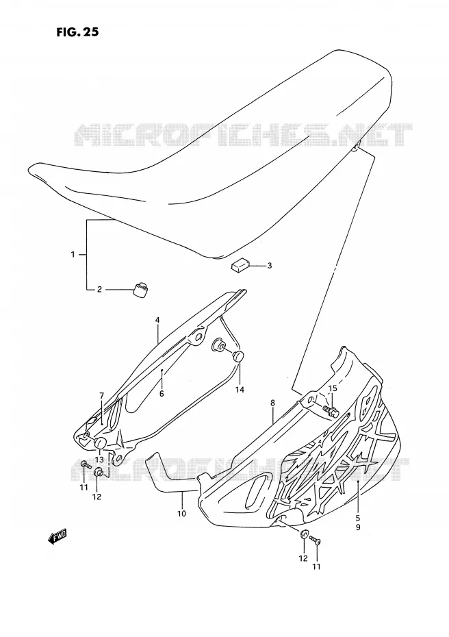 FAIRING Suzuki MOTO 250 RMX 1994  RMX250RR(E1)