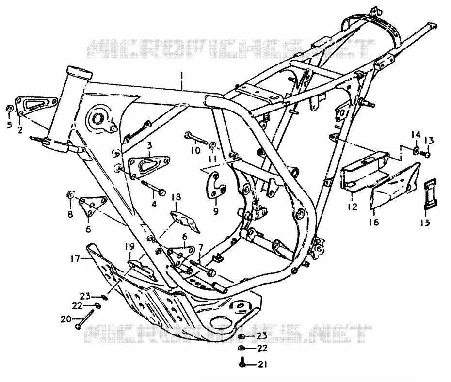 FRAME Suzuki MOTO 370 SP 1979  SP370N(C/N)
