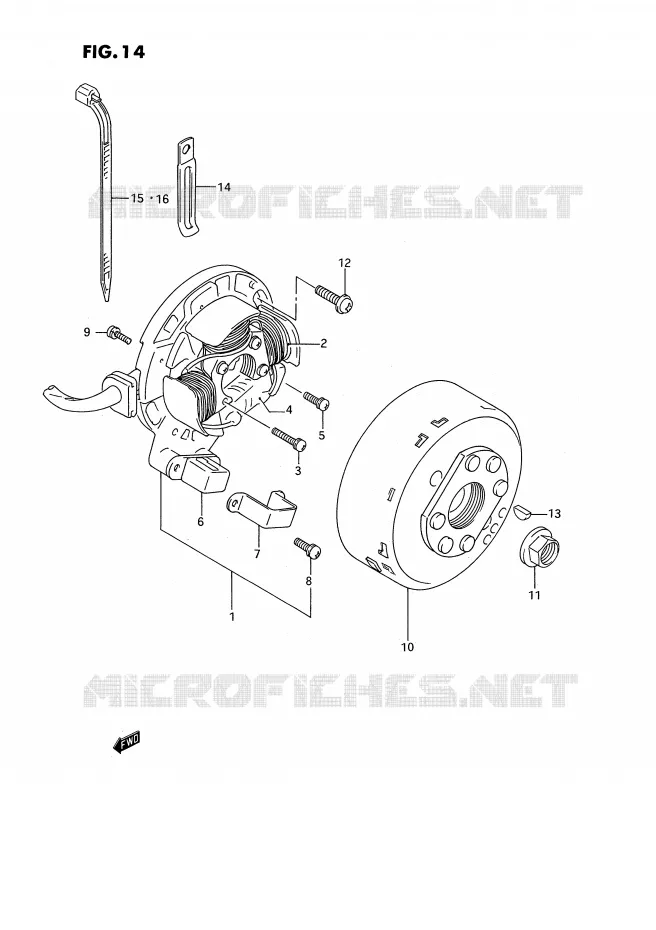 IGNITION Suzuki MOTO 250 RMX 1994  RMX250R(E3)