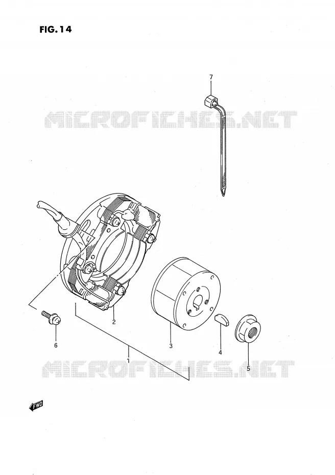 IGNITION Suzuki MOTO 80 RM 1988  RM80XJ(E2)