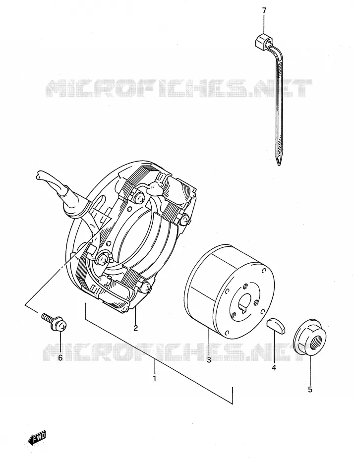 IGNITION Suzuki MOTO 80 RM 1990  RM80L(E28)