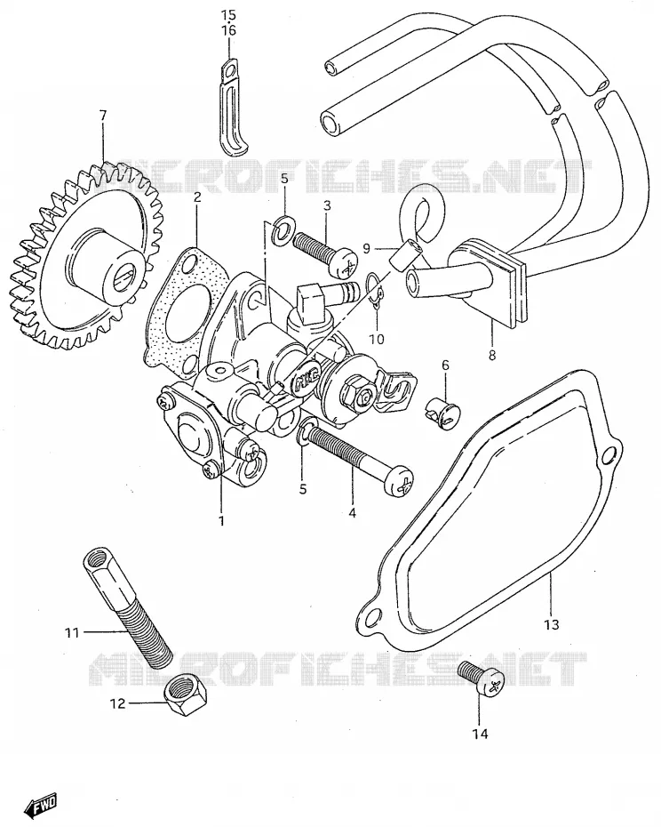 OIL PUMP Suzuki MOTO 50 Autres-modeles 2000  SMX50Y
