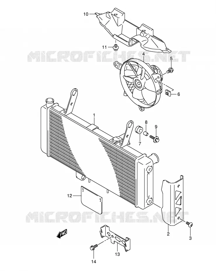 RADIATOR Suzuki MOTO 650 SV-S 2007  SV650SK7