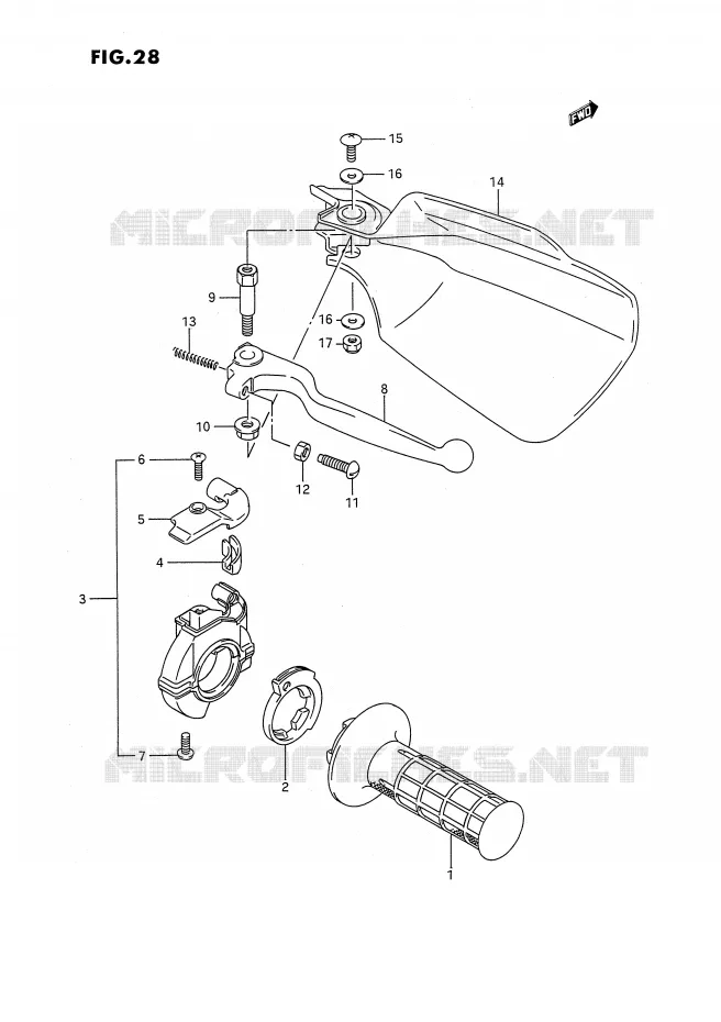 RIGHT KNUCKLE COVER (MODEL K/L/M) Suzuki MOTO 250 RMX 1992  RMX250N(E3)