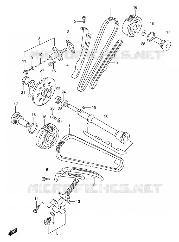 TIMING Suzuki MOTO 1000 TL-S 1997  TL1000SV(E2)