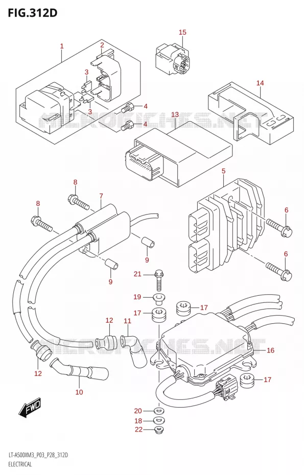 ELECTRICAL (LT-A500XP:M3:P03) Suzuki QUAD 500 KINGQUAD 2023  LT-A500X M3 (P03,P28,P33)