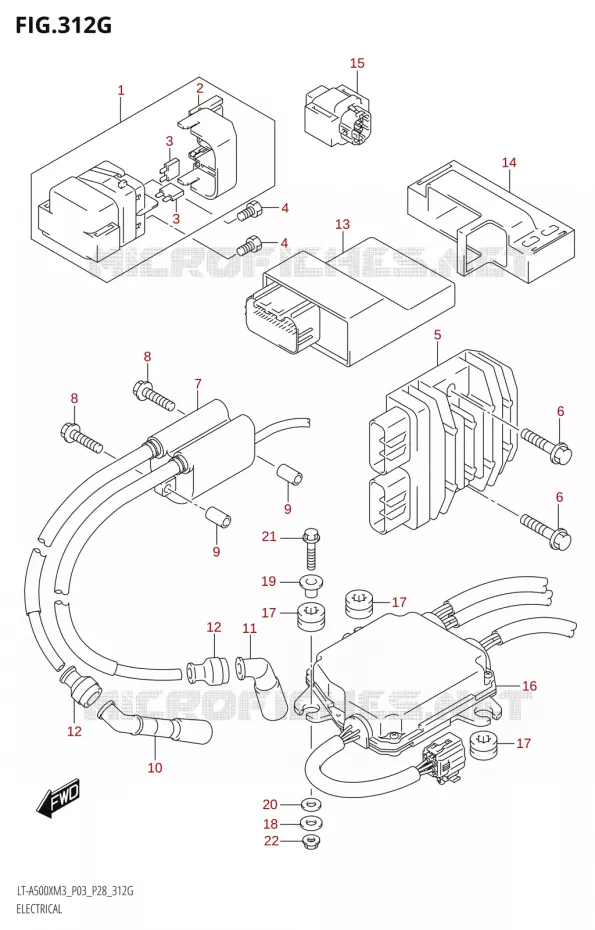ELECTRICAL (LT-A500XPZ:M3:P03) Suzuki QUAD 500 KINGQUAD 2023  LT-A500X M3 (P03,P28,P33)