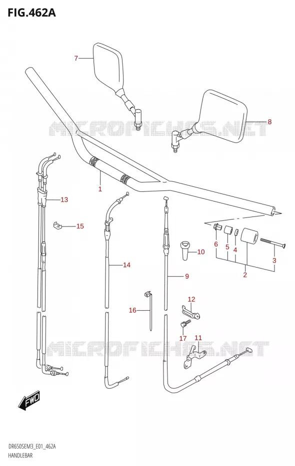 HANDLEBAR Suzuki MOTO 650 DR 2023  DR650SE M3 (E01)