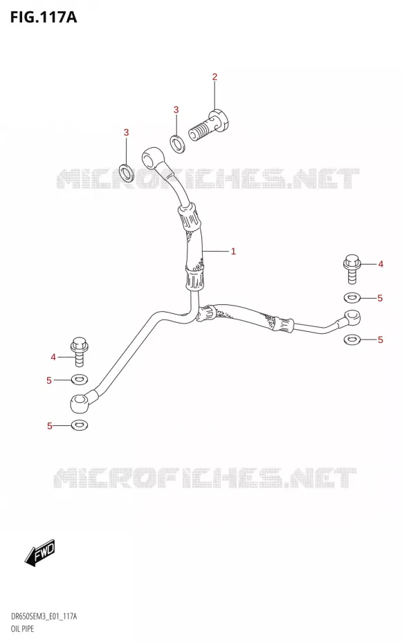 OIL HOSE Suzuki MOTO 650 DR 2023  DR650SE M3 (E01)