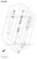 FRONT LEFT FORK LEG for Suzuki GSX-S 950 2023