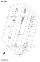 RIGHT FRONT FORK LEG for Suzuki GSX-S 950 2023