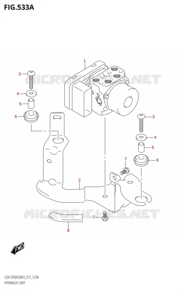 ABS SYSTEM Suzuki MOTO 950 GSX-S 2023  GSX-S950UQM3 (E21)