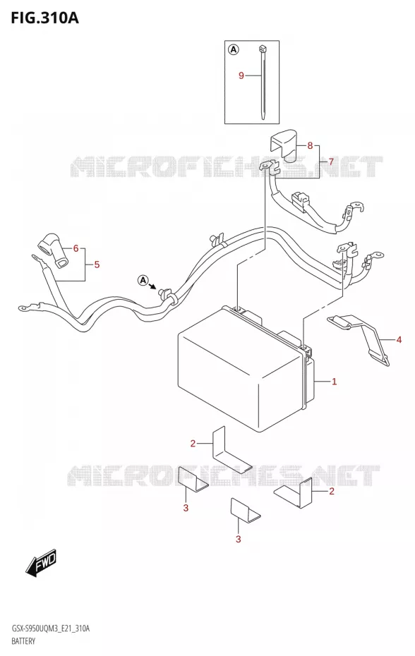 BATTERY Suzuki MOTO 950 GSX-S 2023  GSX-S950UQM3 (E21)