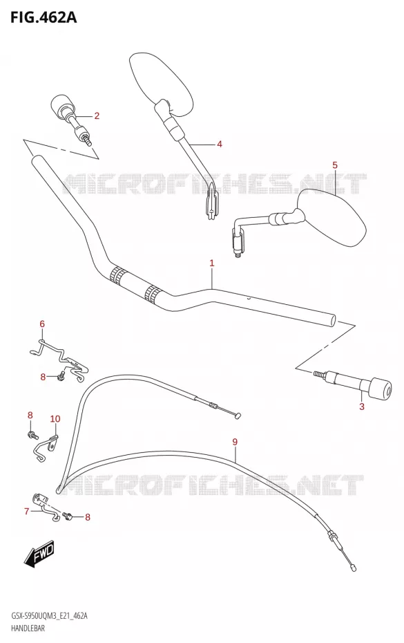HANDLEBAR Suzuki MOTO 950 GSX-S 2023  GSX-S950UQM3 (E21)