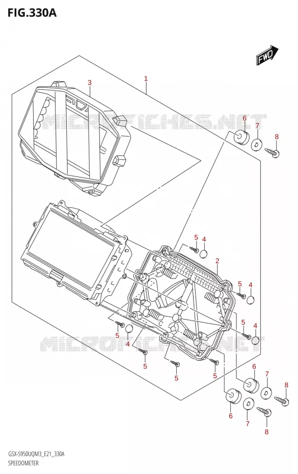 SPEEDOMETER Suzuki MOTO 950 GSX-S 2023  GSX-S950WQM3 (E21)