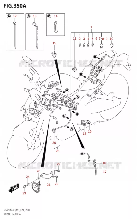 WIRING HARNESS Suzuki MOTO 950 GSX-S 2023  GSX-S950WQM3 (E21)