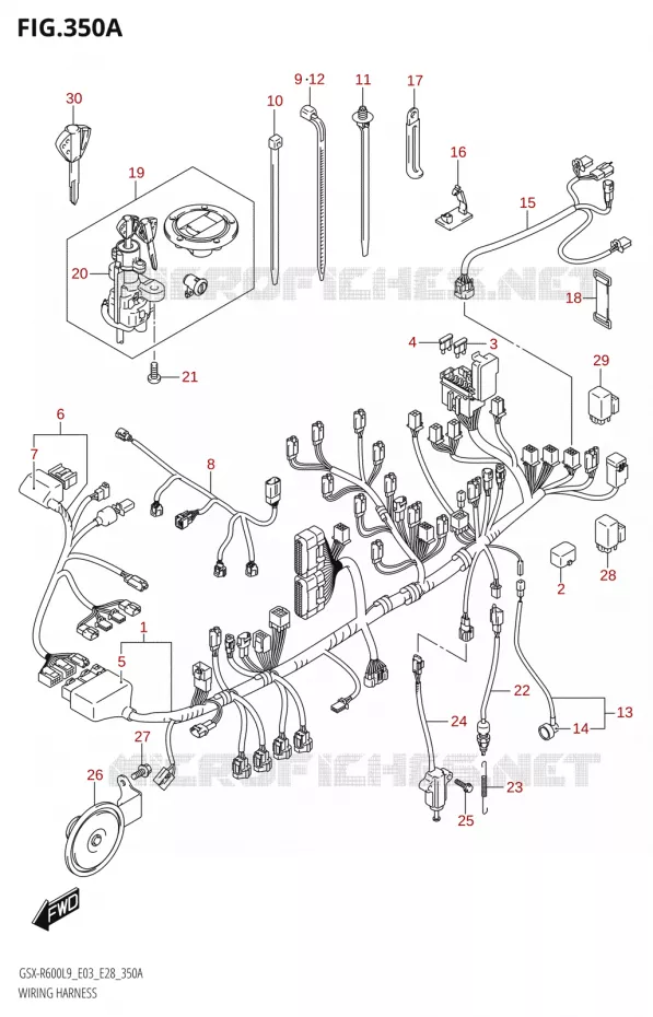 WIRING HARNESS (GSX-R600:L9:E03) Suzuki MOTO 600 GSX-R 2019  GSX-R600 L9 (E03,E28,E33)