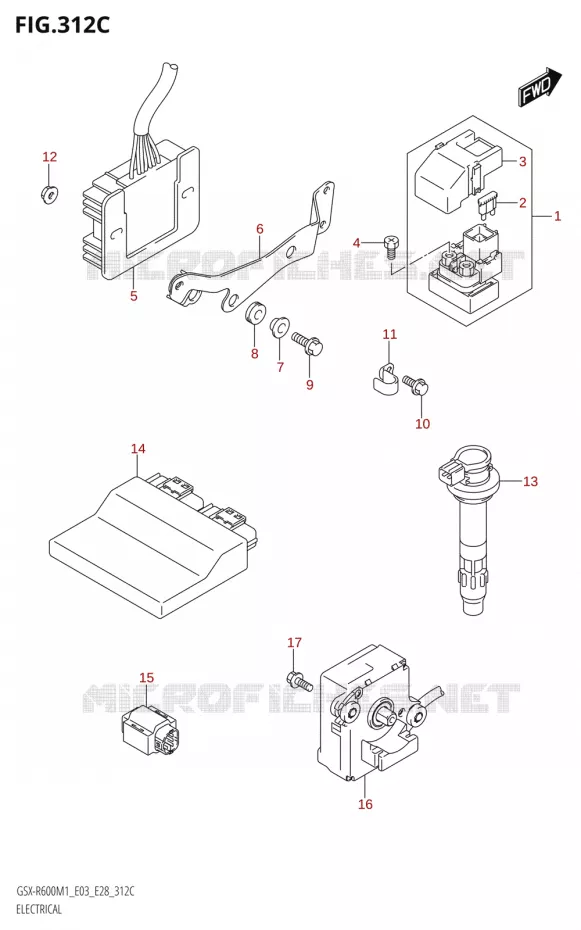 ELECTRICAL (E33) Suzuki MOTO 600 GSX-R 2021  GSX-R600 M1 (E03,E28,E33)