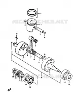CRANKSHAFT for Suzuki TS 125 1979