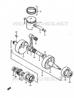 CRANKSHAFT for Suzuki TS-ER 125 1992