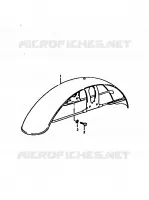 FRONT FENDER for Suzuki TS-ER 125 1992