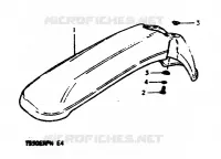 FRONT FENDER for Suzuki TS-ER 50 1979