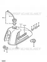 FUEL TANK (TS250ERT) for Suzuki TS-ER 250 1996