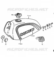 FUEL TANK for Suzuki TS 125 1979