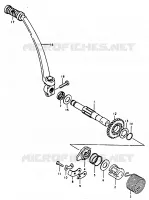 KICK STARTER for Suzuki TS 125 1979