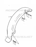 REAR FENDER for Suzuki TS 125 1979