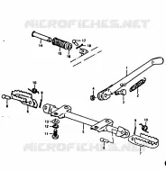 STAND   FOOTREST for Suzuki TS 125 1979