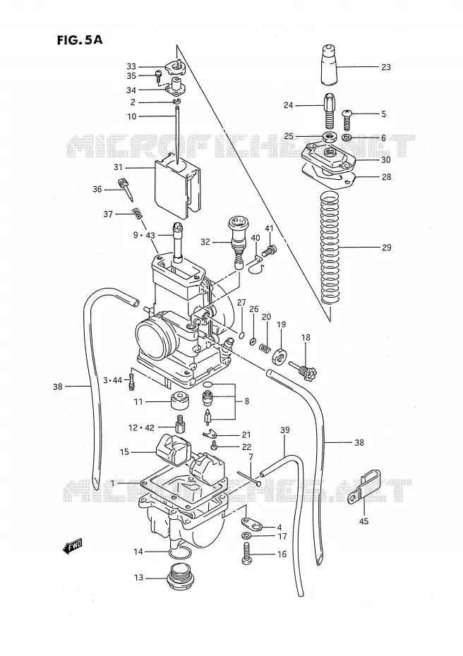 CARBURETOR (MODEL K/L/M/N/P/R/S) Suzuki MOTO 80 RM 1989  RM80XK(E2)