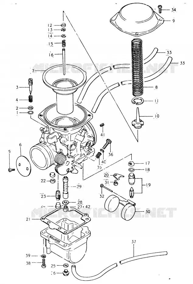 CARBURETOR Suzuki MOTO 400 SP 1980  SP400T
