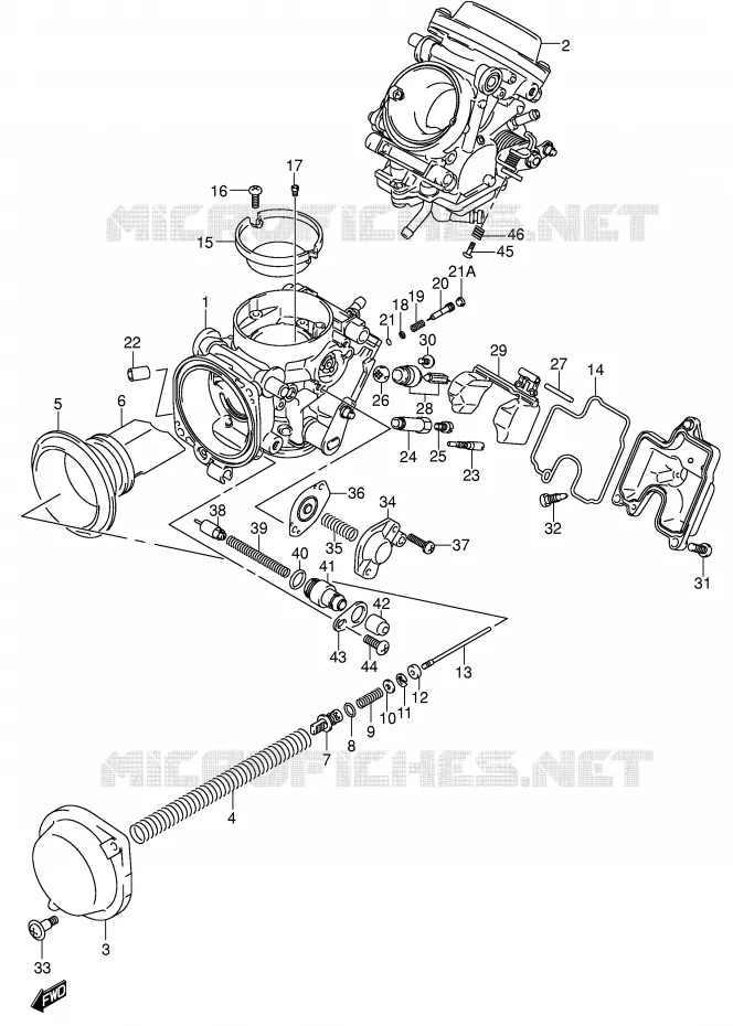 CARBURETOR Suzuki MOTO 650 SV-S 2000  SV650SY(E2)