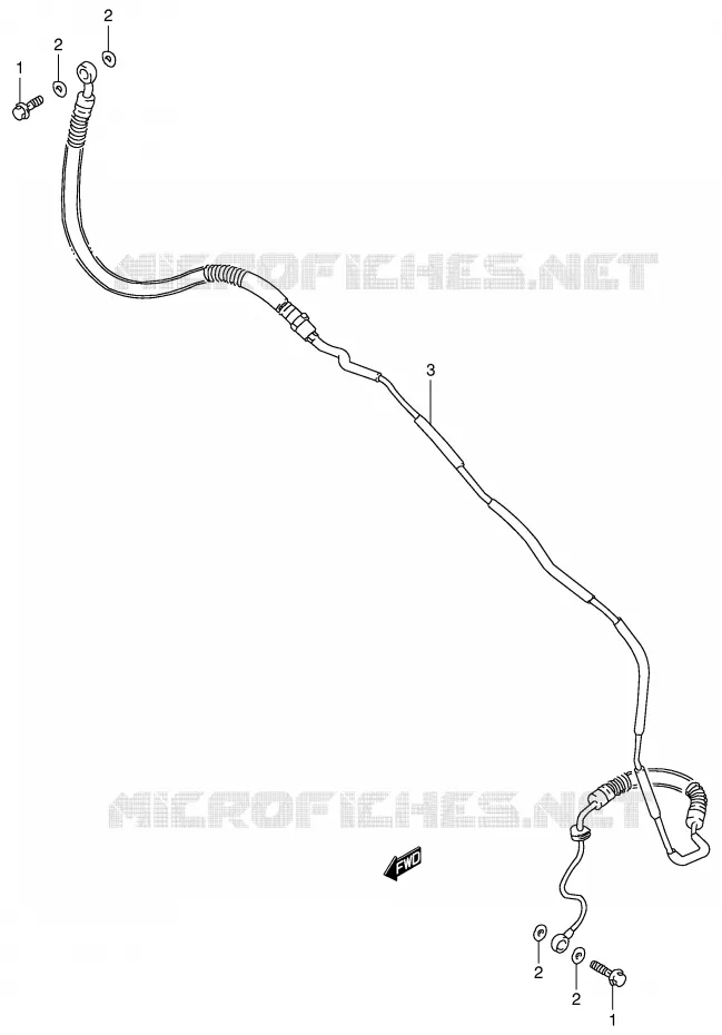 CLUTCH HOSE Suzuki MOTO 800 INTRUDER 1992  VS800GLN(E2)