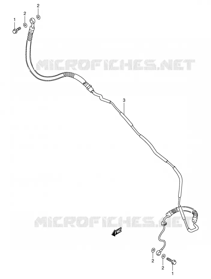 CLUTCH HOSE Suzuki MOTO 800 INTRUDER 1993  VS800GLP(E28)