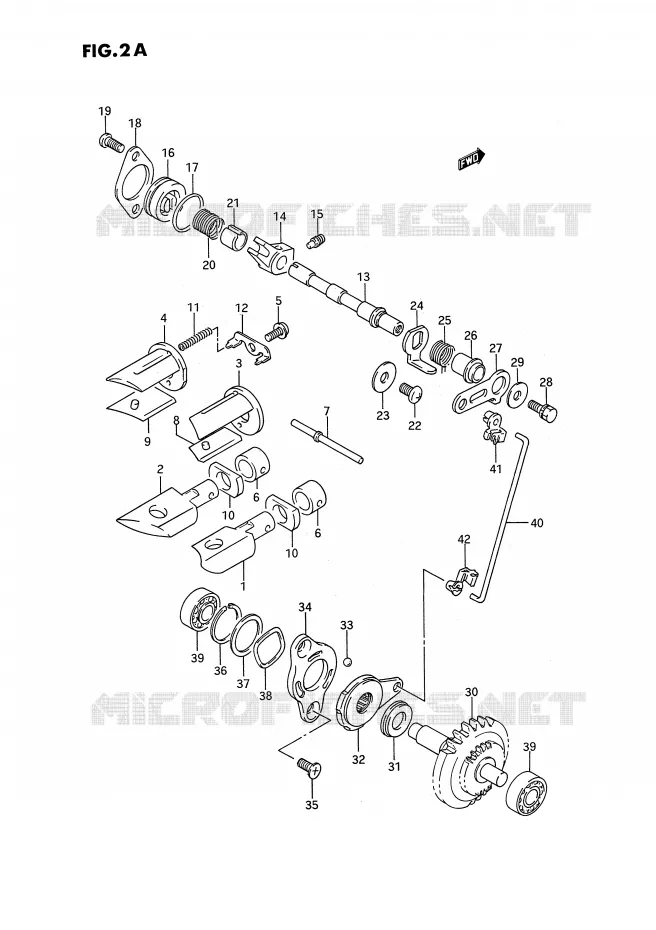 EXHAUST VALVE (MODEL L/M/N) Suzuki MOTO 250 RMX 1993  RMX250P(E3)