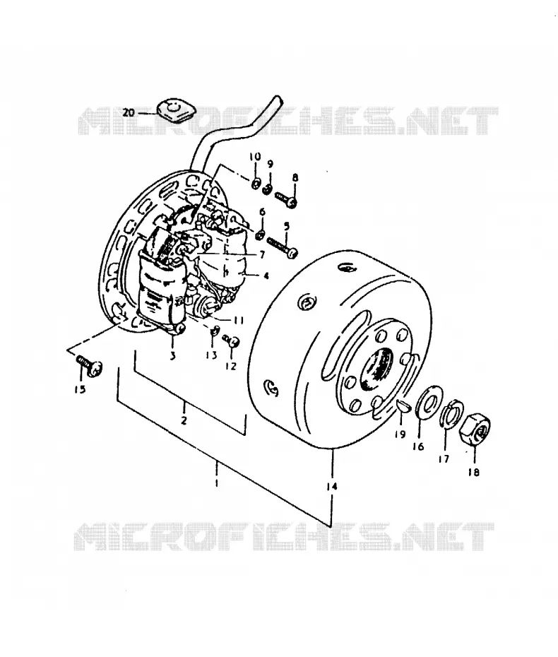 IGNITION Suzuki MOTO 125 TS-ER 1992  TS125ERN