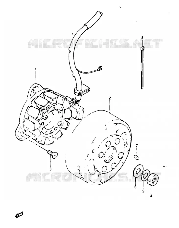 IGNITION Suzuki MOTO 125 TS-X 1985  TS125XF(E/F/G)
