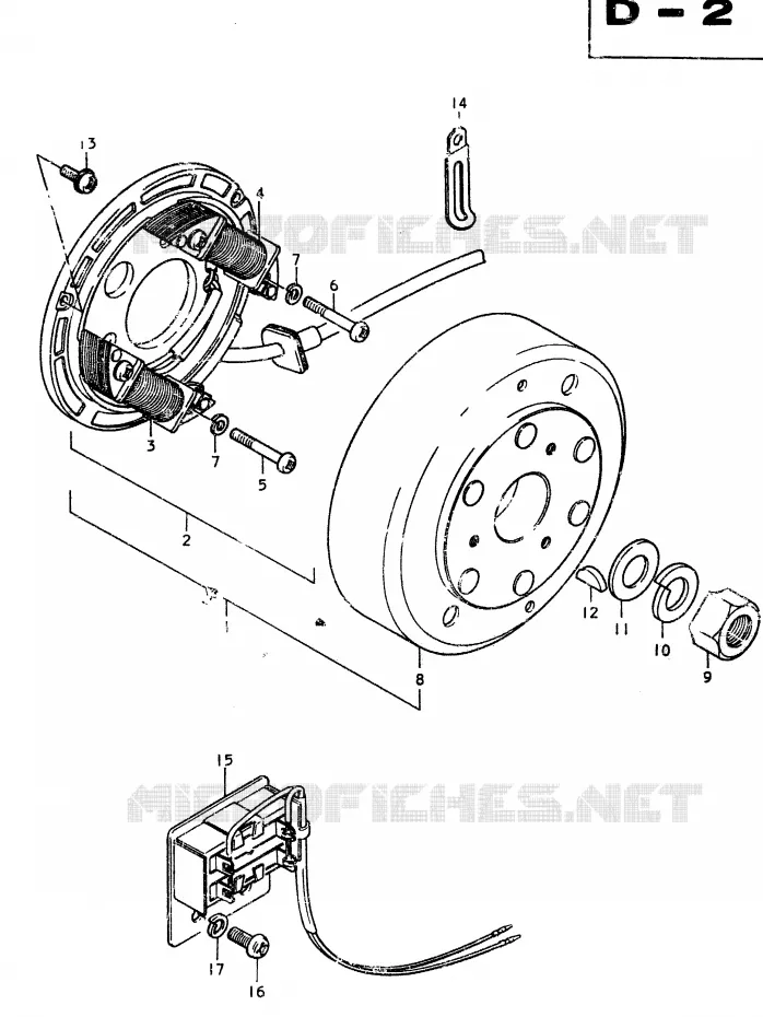 IGNITION Suzuki MOTO 370 SP 1978  SP370C(C/N)