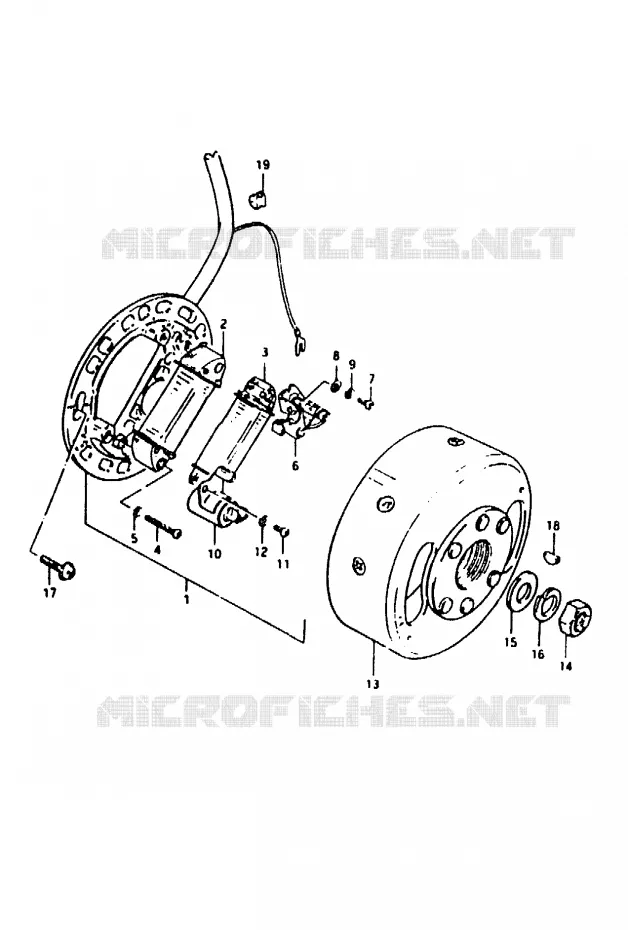 IGNITION Suzuki MOTO 50 TS-ER 1982  TS50ERKZ(Z/D)
