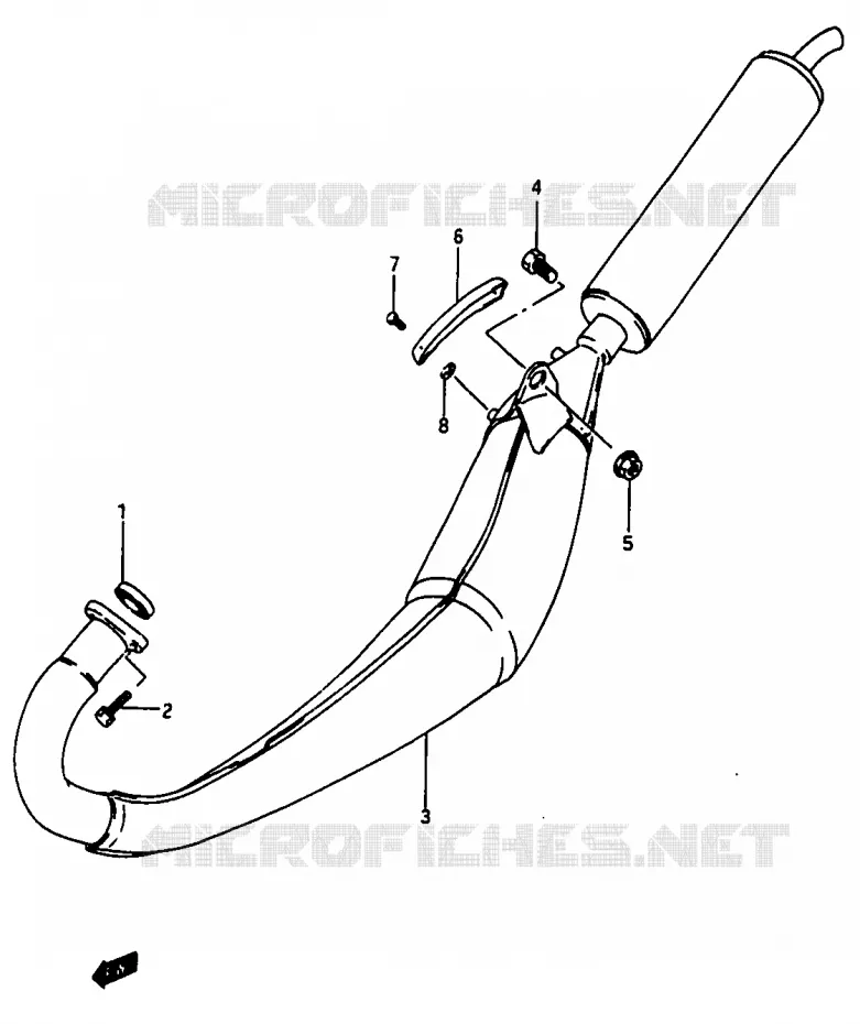 MUFFLER Suzuki MOTO 50 Autres-modeles 1994  TV50R(M/R)