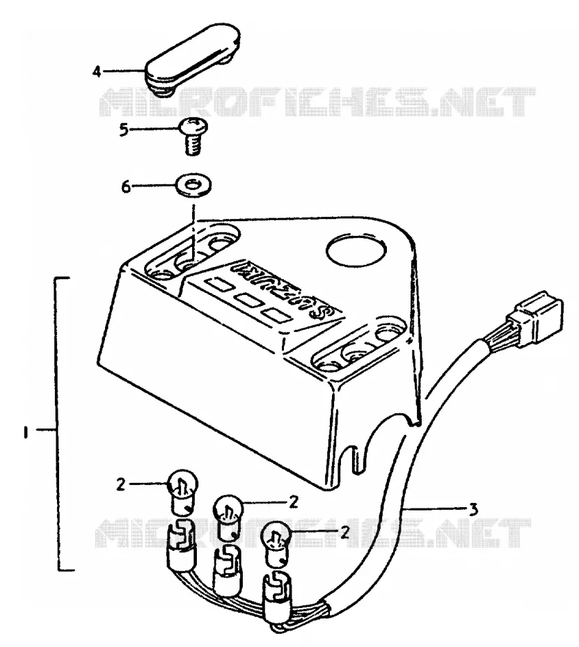 PILOT LAMPS Suzuki MOTO 50 TS-ER 1980  TS50ERPDT(T)