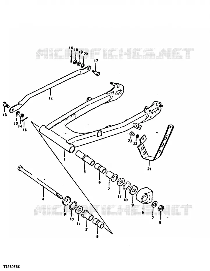 SWINGARM Suzuki MOTO 250 TS-ER 1996  TS250ERT(T/X)