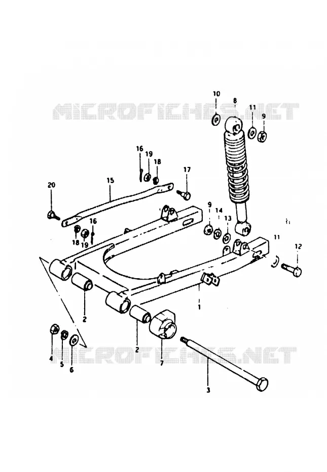 SWINGARM Suzuki MOTO 50 TS-ER 1982  TS50ERKZ(Z/D)