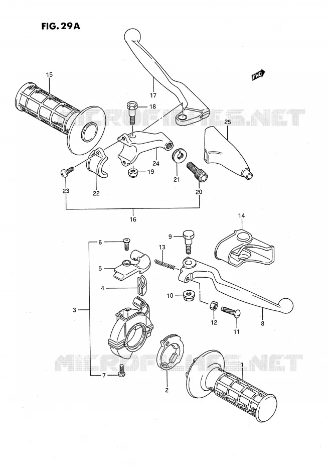 SWITCHES (MODEL K/L/M/N/P/R/S) Suzuki MOTO 80 RM 1990  RM80XL(E2)